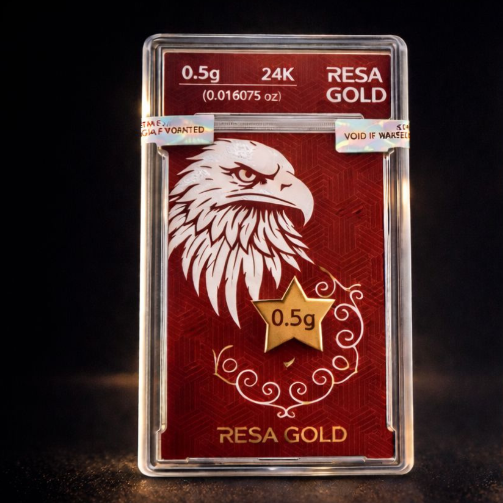 2026 Minted .5g 24K Solid Gold Star Coin