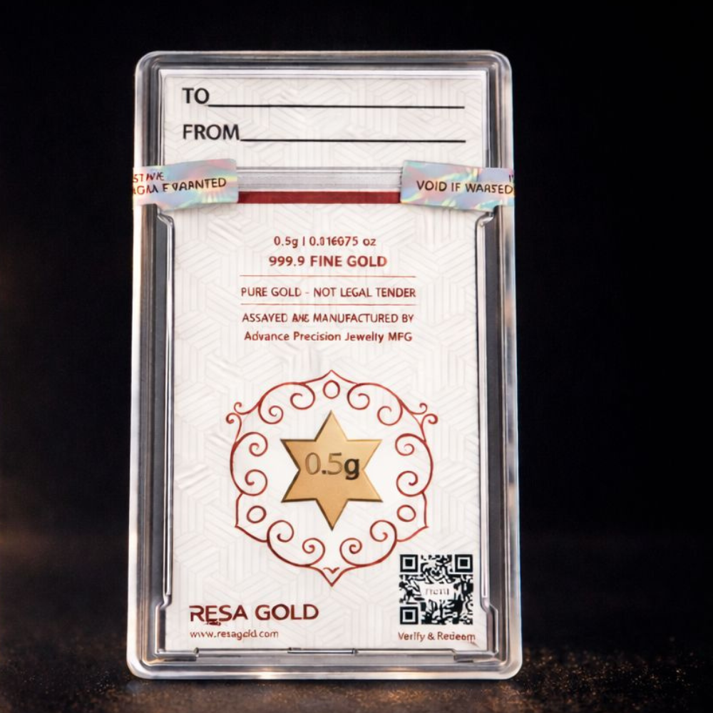 2026 Minted .5g 24K Solid Gold Star Coin