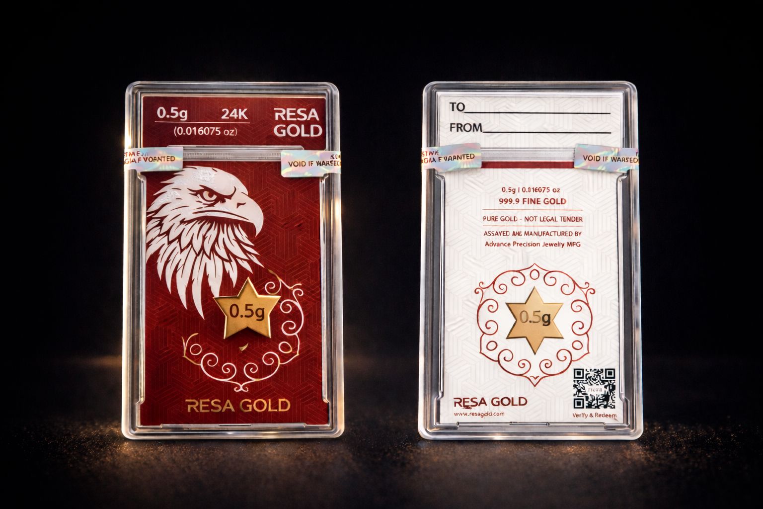 2026 Minted .5g 24K Solid Gold Star Coin